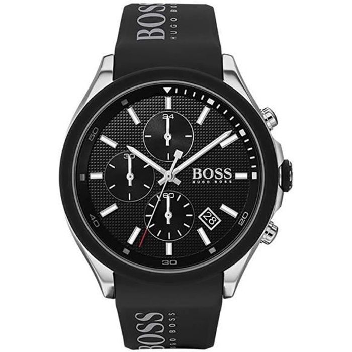 Hugo Boss-Montre Chronographe pour Homme à movement Quartz en Silicone