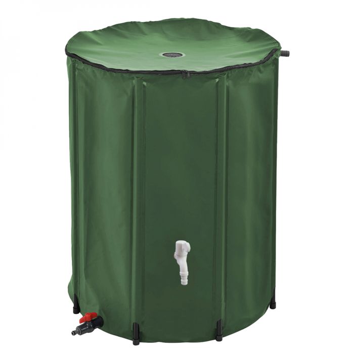 R&eacute;servoir souple, r&eacute;cup&eacute;rateur d'eau de pluie pliable - 500 L - Vert