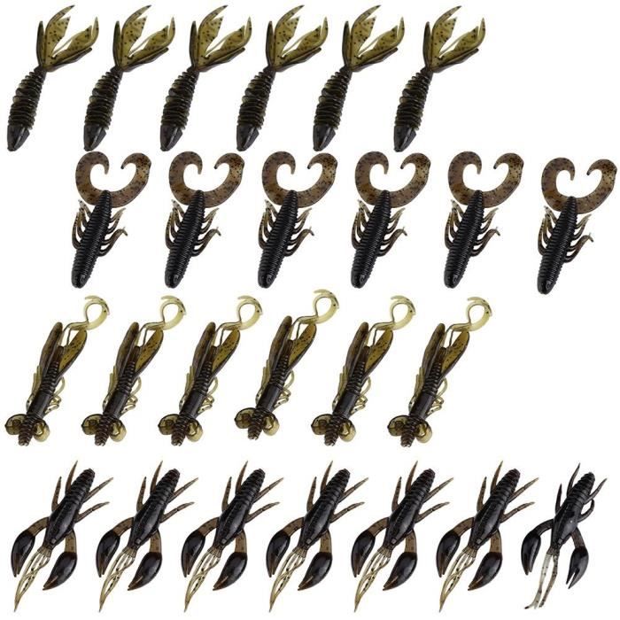 Lv.life crevette molle 25 pièces en silicone souple ver appât