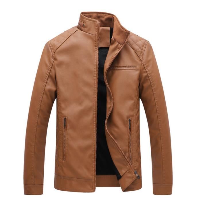 Sweat-shirt Homme Polaire Sans Capuche - Col Montant, Fermeture éclair, Coupe Décontractée Pour Automne/hiver