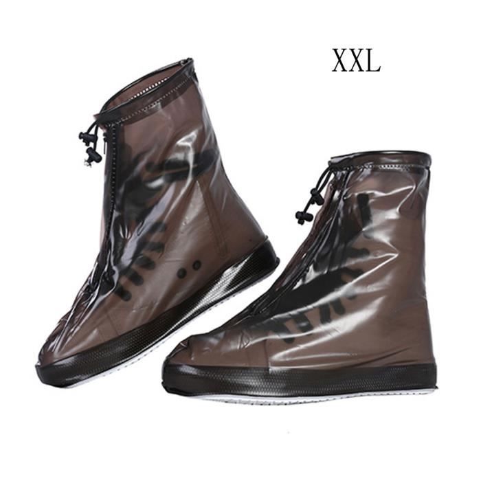 Coutyuyi Couvre Chaussures Pluie - Bottes De Pluie Pliable Antidérapantes Hommes Femmes, Protection Imperméable