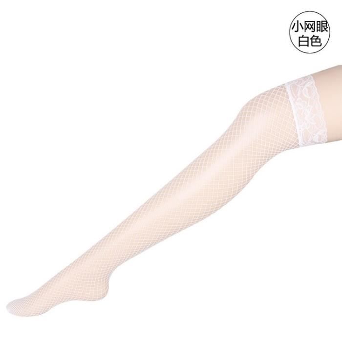 LeCao Bas De Cuisse Dentelle Antidérapante Silicone Noir Transparent - 2 Paires