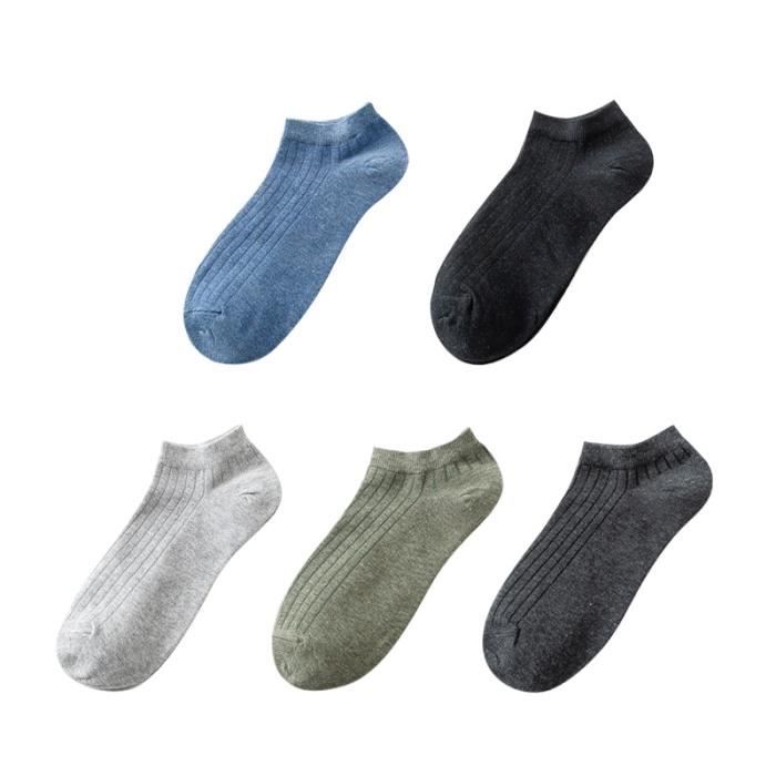 Lot De 2 Paires De Chaussettes En Coton Mélangé Blanches Unies Coupe Courte