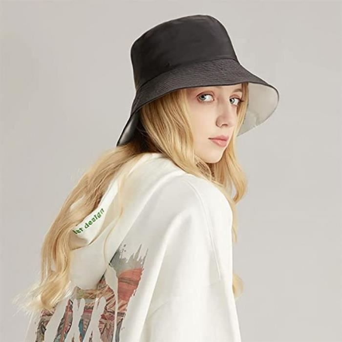 Chapeau De Pêche Réversible Anime - Couleur Unie & Face Brodée, Léger Et Pliable, Idéal été - 8