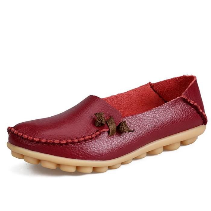 Mocassins Doux Femme - Pantoufles Chauffantes Fourrure - Confort Maison & Extérieur