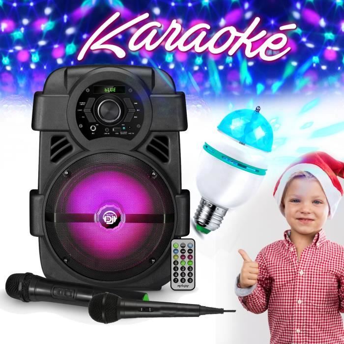 Micro Enfant sur Pied Karaoké Enfants - Avec Lumière Colorée pour Chanter  Fille Garçon Cadeaux de Noël Anniversaire- Bleu - Cdiscount Jeux - Jouets