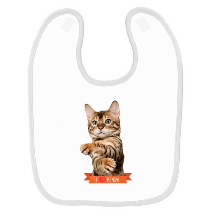Bavoir Bebe Imprime Bengal Blanc Cdiscount Puericulture Eveil Bebe