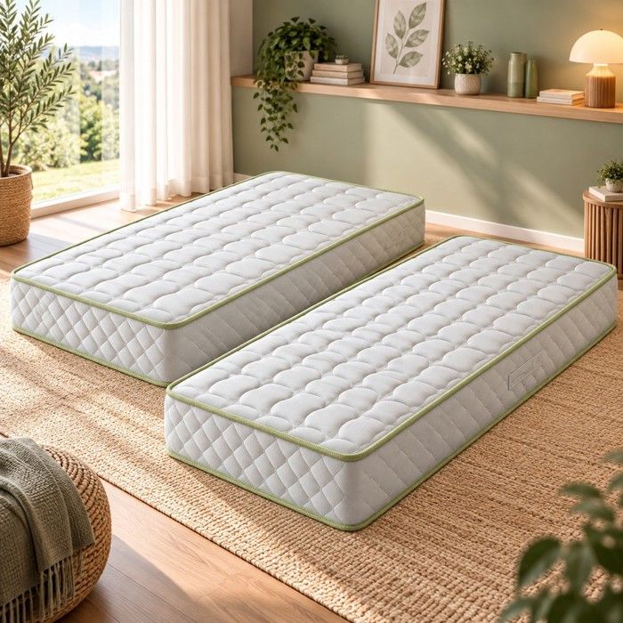 Matelas - Noname - 90x200 cm - Mousse Haute Résilience 35 kg/m3 - 21 cm - Soutien Souple