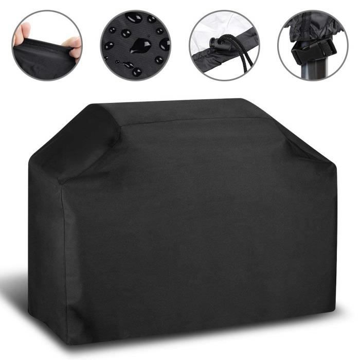 Housse De Barbecue Nifogo - Imperméable, Anti-UV, 145x61x117cm, Tissu Oxford 210D, Avec Poche Et Cordon