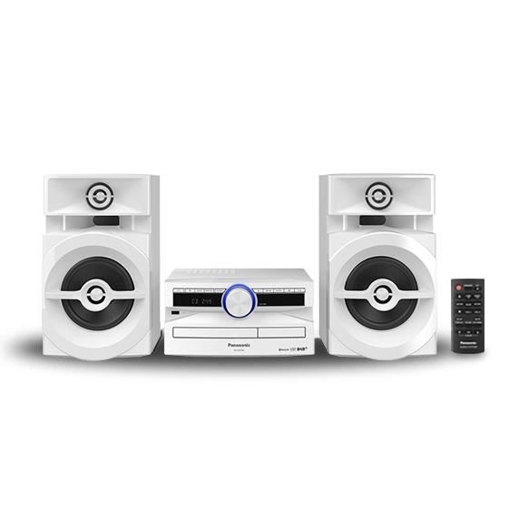 Panasonic SC UX104EG W Mini HiFi CD System DAB+ Bluetooth - vue 2