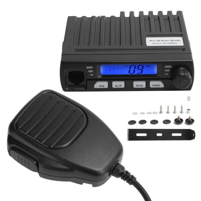 Radio CB Mini - QIILU - CB-40M - 8W - 10 Canaux - AM/FM - Écran LCD ...