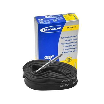 Chambre à air Schwalbe Extra light - 700x18-25 C 18-622 à 25-622 Presta 60 mm