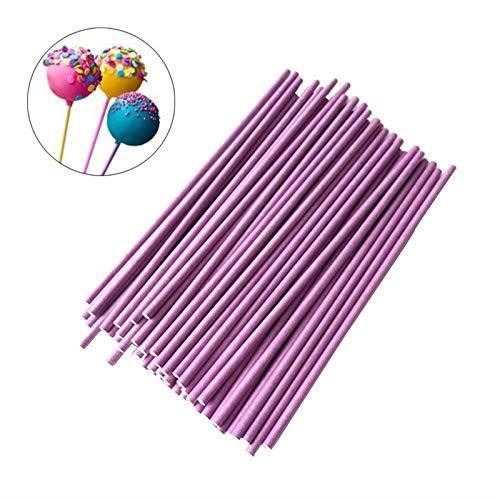 X100 230mm x 5mm ronde en bois lollipop gâteau pop sticks lolly lollies crafts