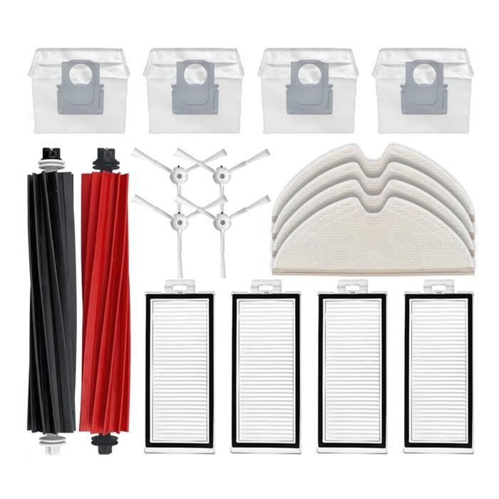 Kit 18 Accessoires Pour Robots Aspirateurs : Proscenic Q8 Max, Mova E20 Plus, MONSGA MS1 Max, Liectroux M70 Pro - 6