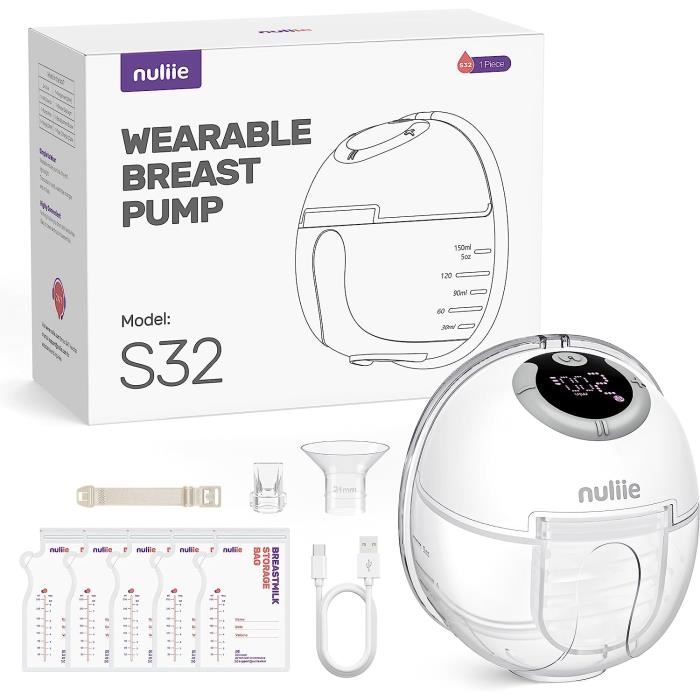 Tire Lait Electrique, Potuem Tire Lait Main Libre Avec 4 Modes Et 9