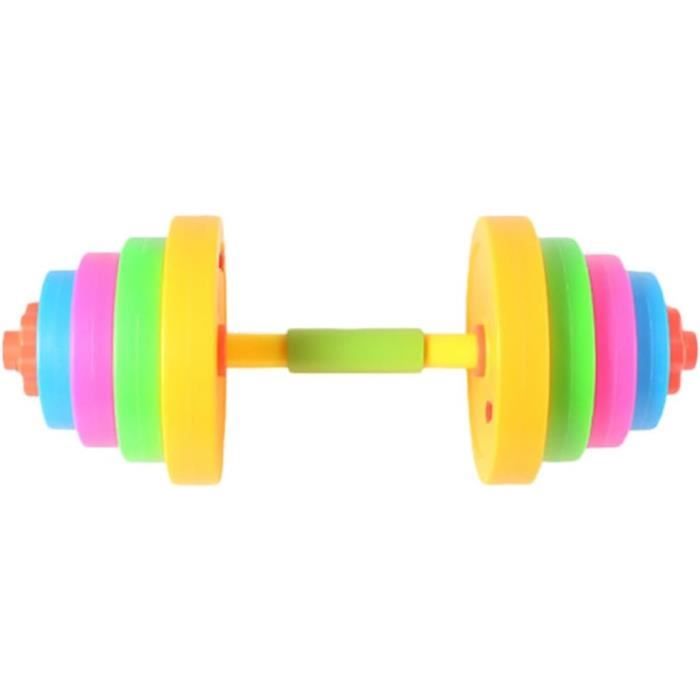 Haltères 2 en 1 réglables - SPORTNOW - avec poignées antidérapantes - 30KG - Barres incluses - entraînement Musculaire - noir, vert - Sport