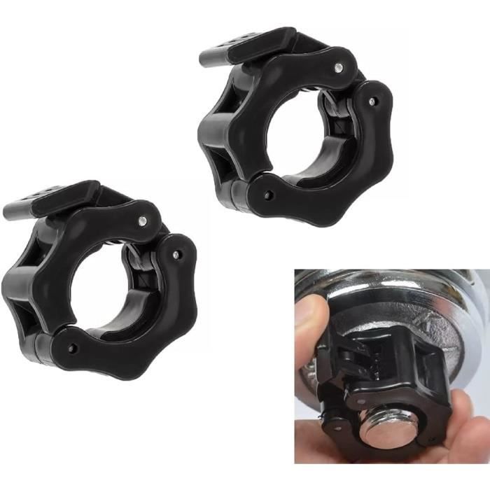 Lot De 2 Colliers à Ressort Pour Haltères 28mm - Pinces De Sécurité Pour Barres Et Disques De Musculation