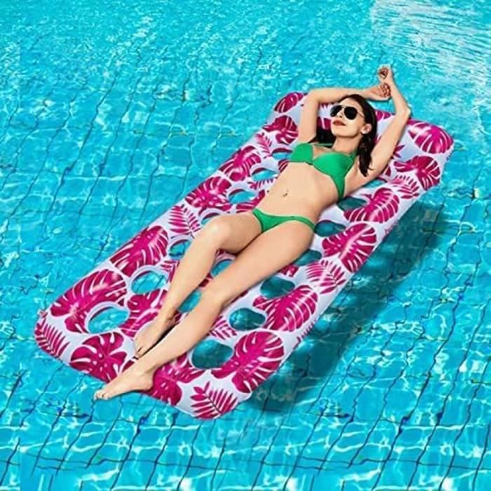 Bouée Piscine 2 Pièces 4 En 1 – Hamac, Chaise, Vagabond Et Selle D'exercice, Capacité 125 Kg