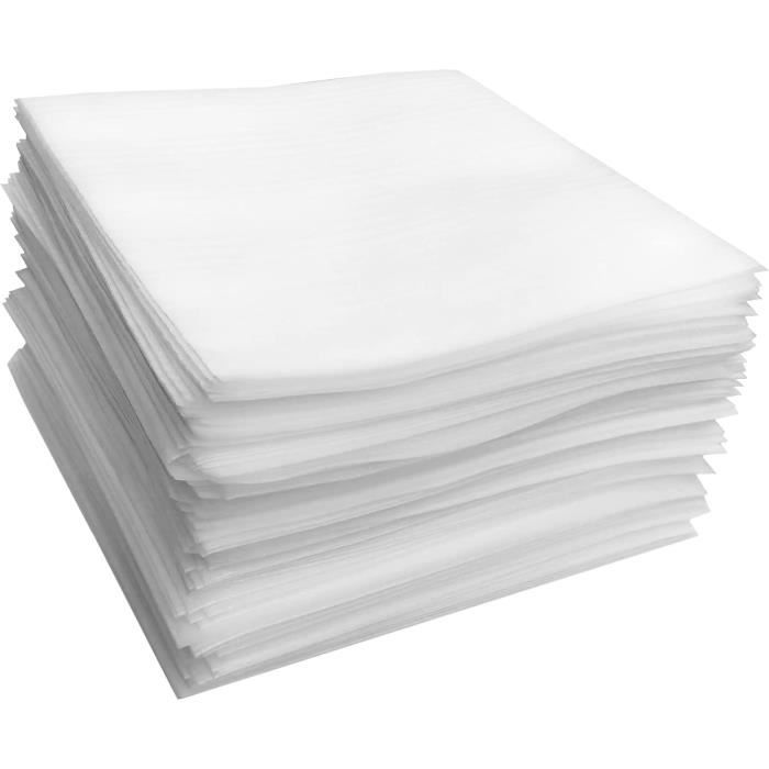 100 Feuilles Papier Bulle Déménagement 30x30cm - Protection Vaisselle Et Objets Fragiles