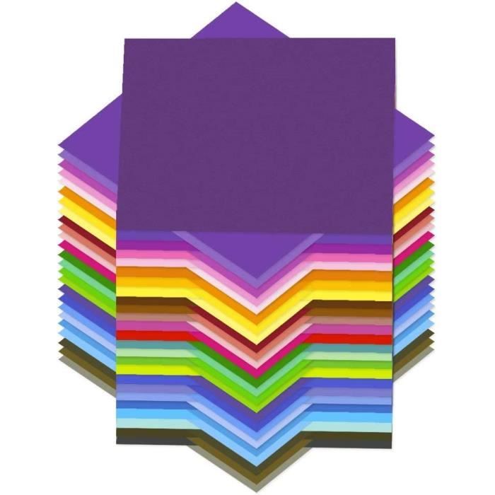 200 Feuilles Origami 15x15 Cm – Papier Coloré Recto-verso, Motifs Variés, Pour Enfants Et Adultes