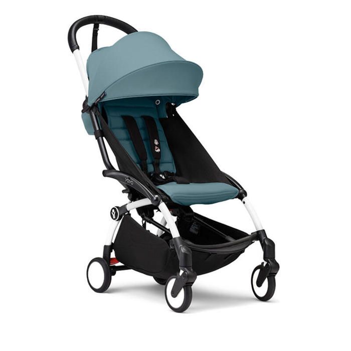 STOKKE - Poussette YOYO 3 Pack 6+ Aqua Cadre Blanc