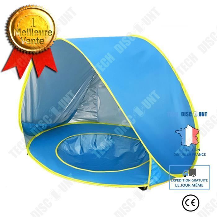 Tente Solaire Pop-up Pour Animaux – Protection UV, 80x65x55 Cm, Montage 2 Secondes, Pour Plage, Parc (pastèque, Bleu, Rouge)