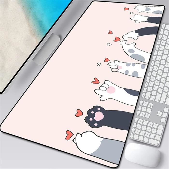 Tapis de souris XXL Gamer pour jeux d'ordinateurs portables Tapis de souris  Tapis de clavier XXL Motif Anime Tapis de souris Tapis de souris Tapis de  bureau de jeu