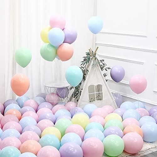 100 Ballons Pastel 25 Cm - Multicolores - Latex Naturel - Pour Anniversaire, Mariage, Fêtes - Gonflage Air Ou Hélium