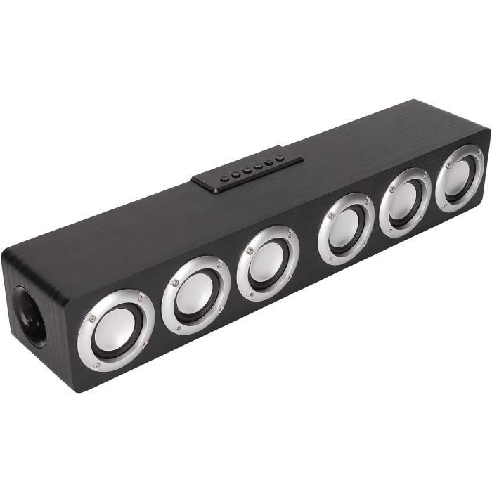 Barre De Son Bluetooth Portable - 5.1 Surround, Radio FM, Entrée TF/AUX - Haut-parleurs 5W - Pour TV, Maison, Extérieur