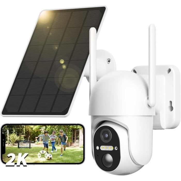 GALAYOU Panneau Solaire Pour Caméra Surveillance WiFi Extérieure - Type C, Étanche IP65, 3m Câble