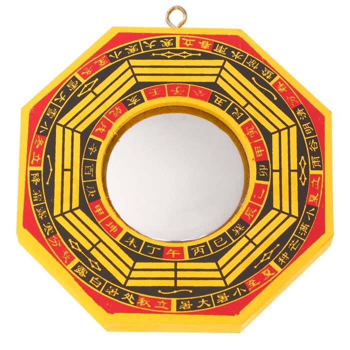 2 Pcs Bagua Miroir De Protection 4 Pouces Fengshui Ornement Suspendu Concave Pendentif Convexe Pour Bureau Maison Miroir Cdiscount Maison