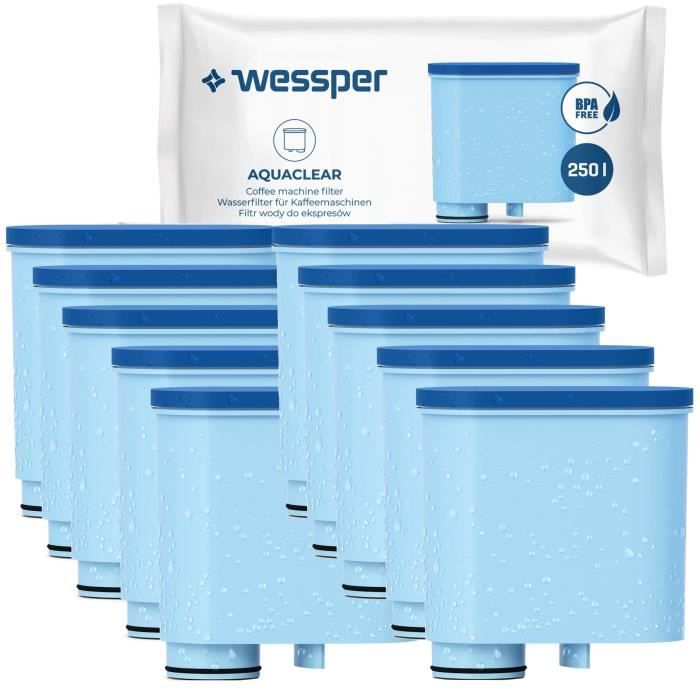 Wessper Lot de 3 filtres à eau compatibles avec les machines à café Philips  Saeco Aquaclean CA6903/10 - Cdiscount Electroménager