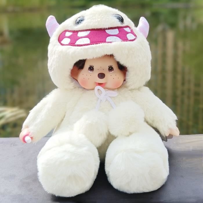 peluche 30 cm env monchichi ou kiki marron voir photo