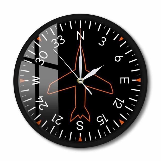 Horloge Murale Métallique Vintage - Pendule Analogique Argenté, Pour Cuisine