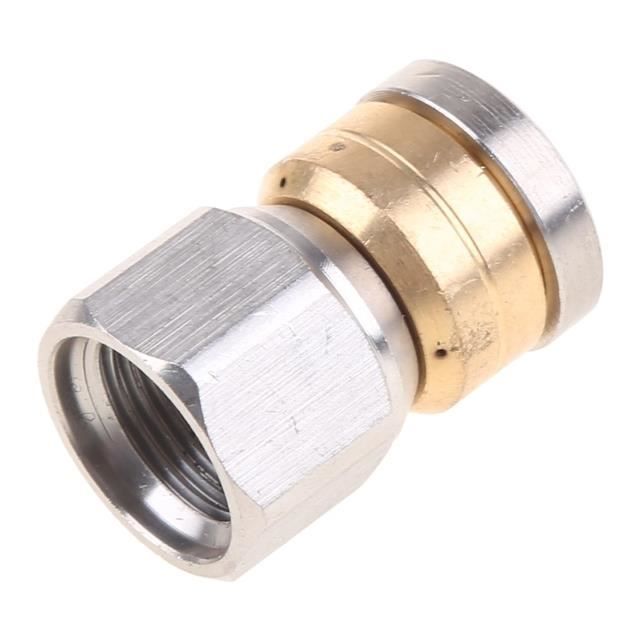 Buse à Jet D'égout Pour Nettoyeur Haute Pression - Filetage Femelle 3/8" - Acier Inoxydable, 3 Trous Latéraux + 4 Arrière - Pour Déboucher Canalisations, éviers, WC