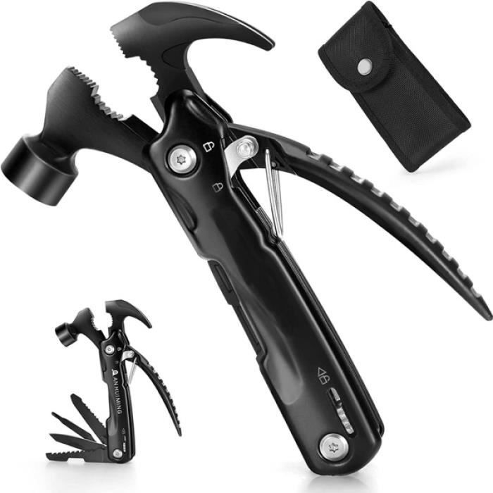 Marteau Multifonction - ZGEER - 12 en 1 - Acier Inoxydable - Noir