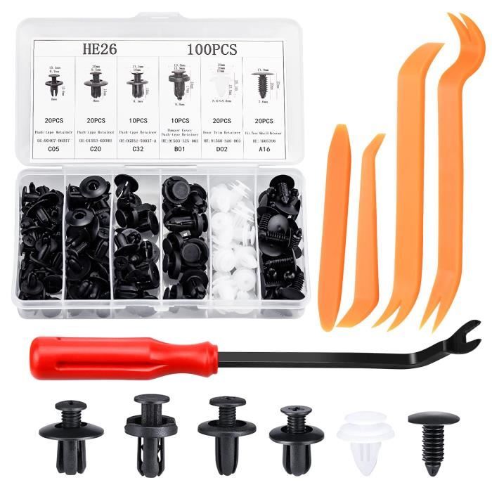 Lot De 4 Guides/clips En Plastique Pour Appuie-tête Peugeot 206 - Pièce D'origine - Occasion En Bon état - Fixation Arrière Gauche/droite