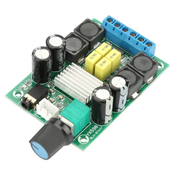 Carte Ampli Stéréo Numérique TPA3116D2 80Wx2 - Prise Tonalité Incluse, Neuf Sous Blister