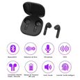 Ecouteur Bluetooth TWS Ecouteurs Sans Fil Bluetooth 5.0 Stereo Tactile-Noir-1