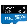 Carte mémoire 512GO Lexar High-Performance 633x microSDXC UHS-I-1