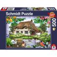 Puzzle 500 pièces - Schmidt - Maison de campagne romantique - Vert - Adulte - 500-750 pièces-1