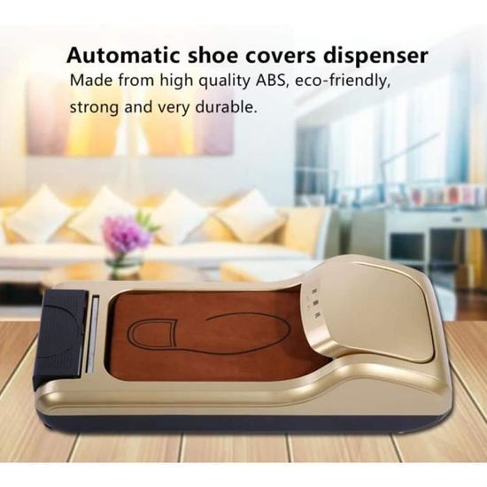 Happyyami Distributeur automatique de couvre-chaussures machine couvre- chaussures de maison protecteurs tapis pour polisseuse de chaussures de  bureau (machine à film pour chaussures) : : Mode