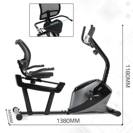 Vélo D'appartement ISE - Frein Magnétique, écran LCD, Capteurs D'impulsion - Neuf