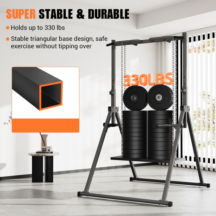 ISE Chaise Romaine Station Reglable Multifonctions Barre de Traction