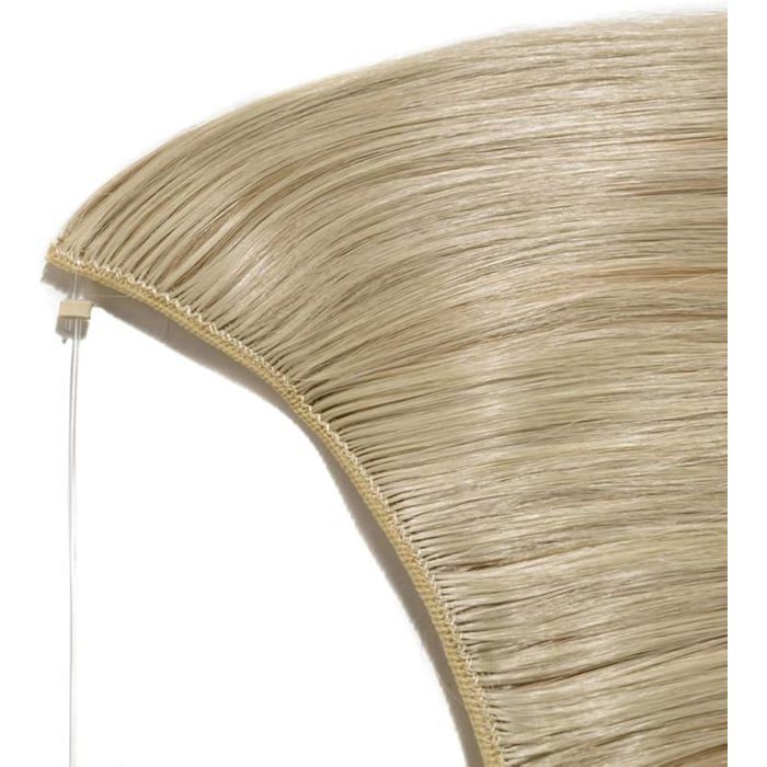 Perruque Synthétique Blonde Longue Raide Avec Frange - Bonnet Ajustable, Naturel Et Prête à Porter