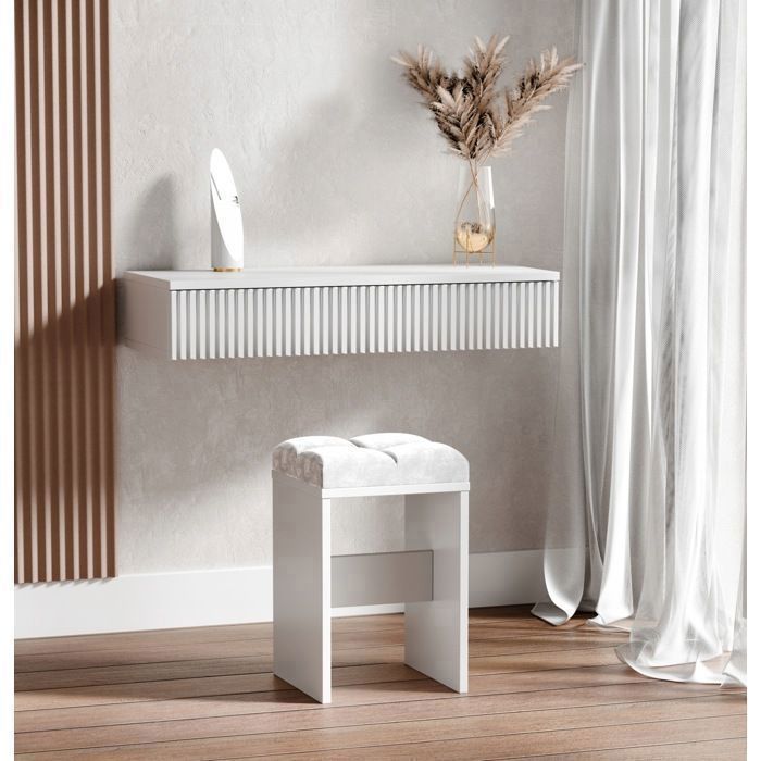 Tectake Tabouret Avec Coffre De Rangement Aspect Velours Transformable Ava 2