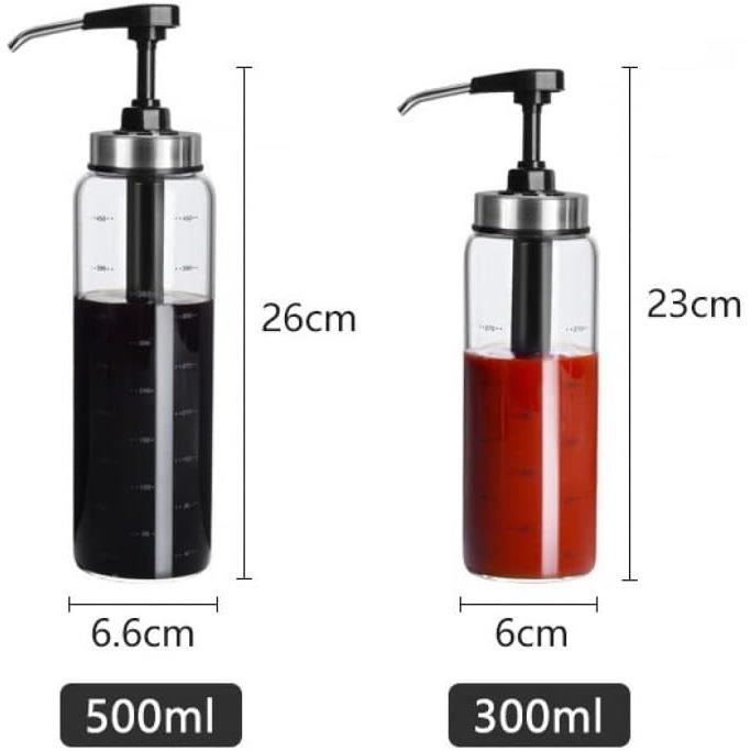 Bouteille à Sauce Plastique 200ml BEAUTYBIGBANG - Bec Verseur Pour Huile, Vinaigrette, Ketchup