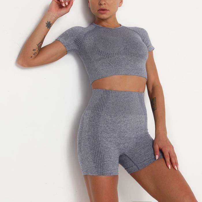 Ensemble jogging crop top femme outlet