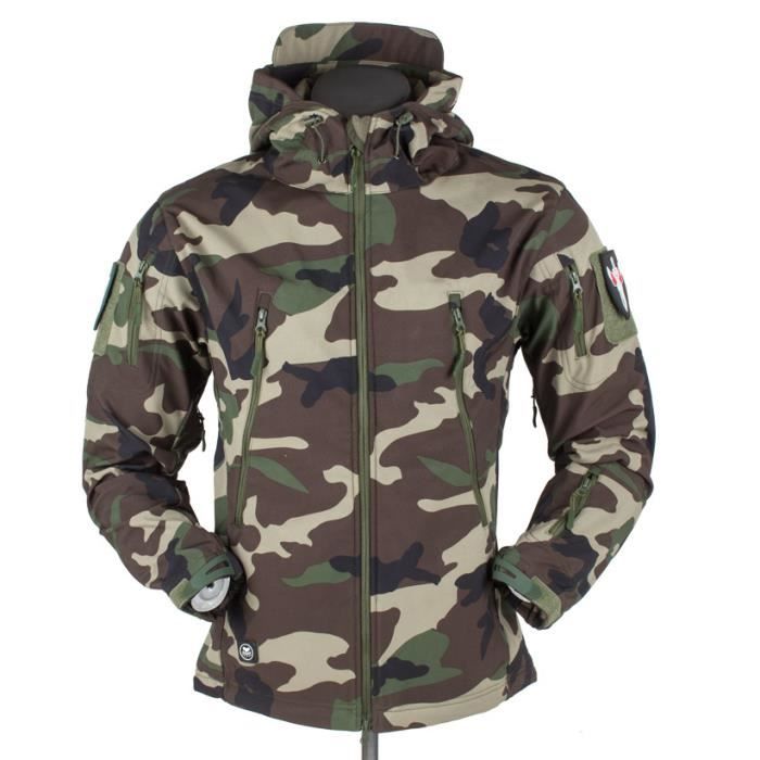 Blouson Épais Homme Hiver En Coton Style Militaire Casual Veste Chaude