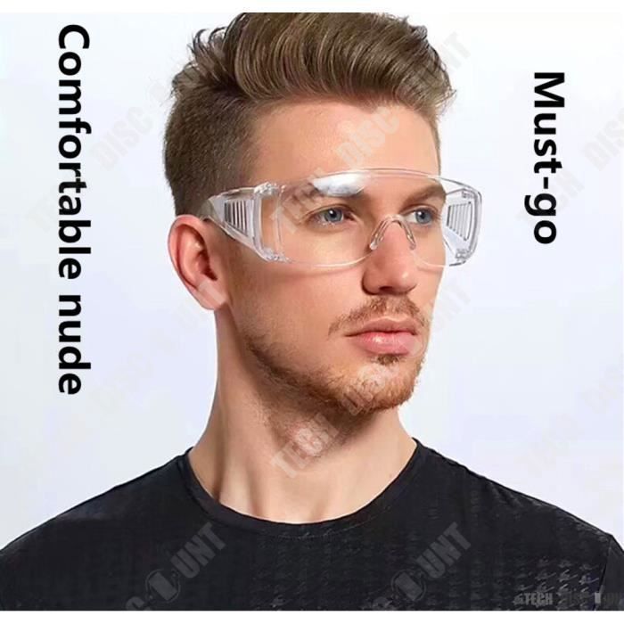 Lunettes De Protection Transparentes - Lot De 10 | Anti-rayures, Anti-poussière | Pour Travail, Bricolage, Laboratoire, Sport